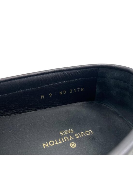 Louis Vuitton Loafers Hockenheim Line 9 Damier Leather Black